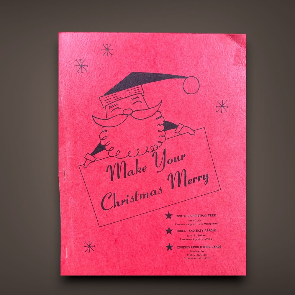 Make Your Christmas Merry Craft Book ND Agricultural College Fargo 1950s‎